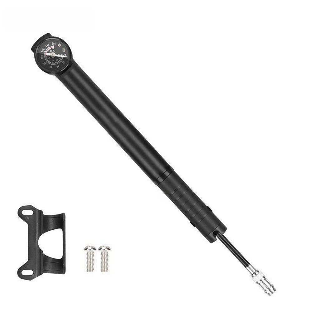 Bike Pump Frame Mount - Leichte Doppelzylinder-Fahrradpumpe 160 PSI mit Echtzeit-Drucküberwachung