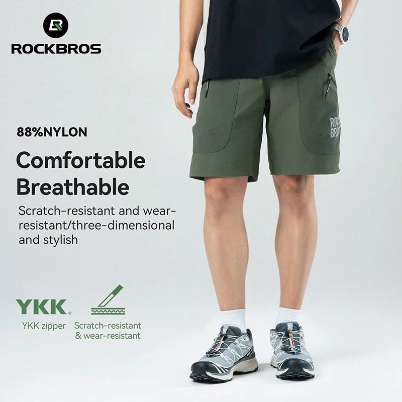 Cycling Shorts For Commute - ROCKBROS Herren Schnelltrocknende Atmungsaktive Radlerhose für