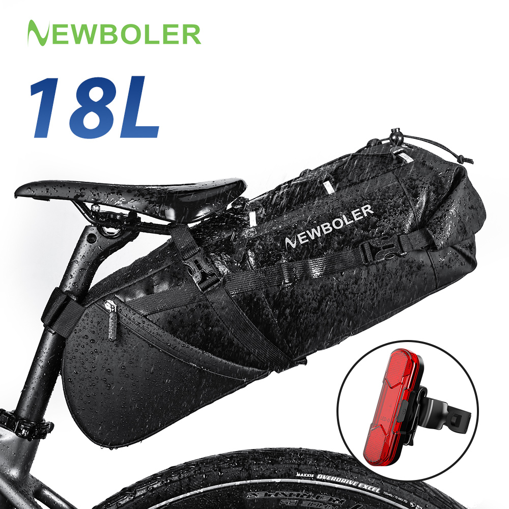 Cycling Commuter Backpack Waterproof - NEWBOLER 18L Fahrrad-Satteltasche, wasserdicht, für MTB,