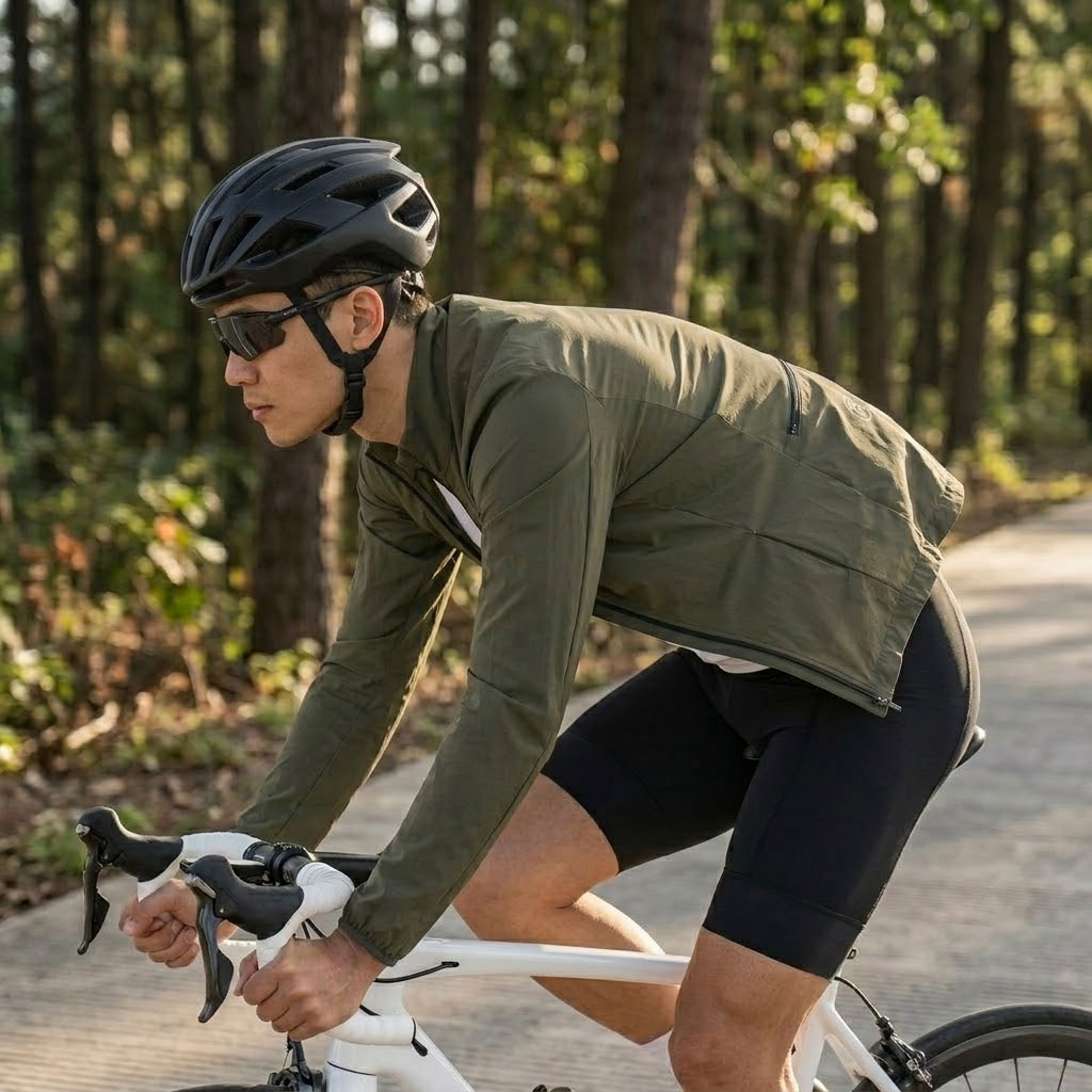 Cycling Commute Jacket - MY KILOMETRE Spring Men's Gravel Wasserdichte