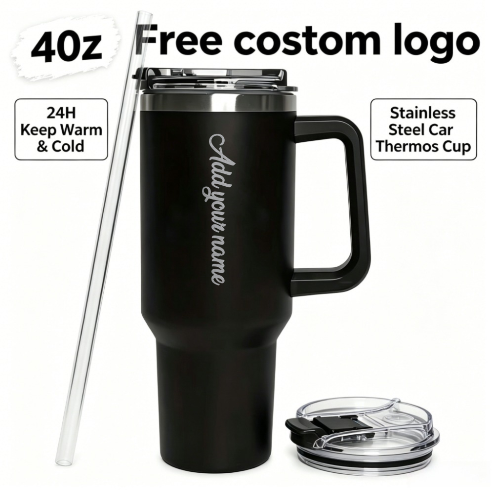 Commuting By Bike - Maßgefertigter 1200ml Edelstahl Kaffeebecher Reise-Thermobecher Kalt-Haltefunktion