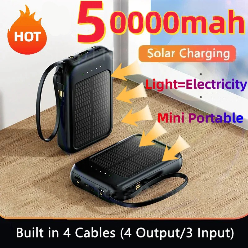 Usb Charger Dynamo - Power Bank 50000 mah Solar Power