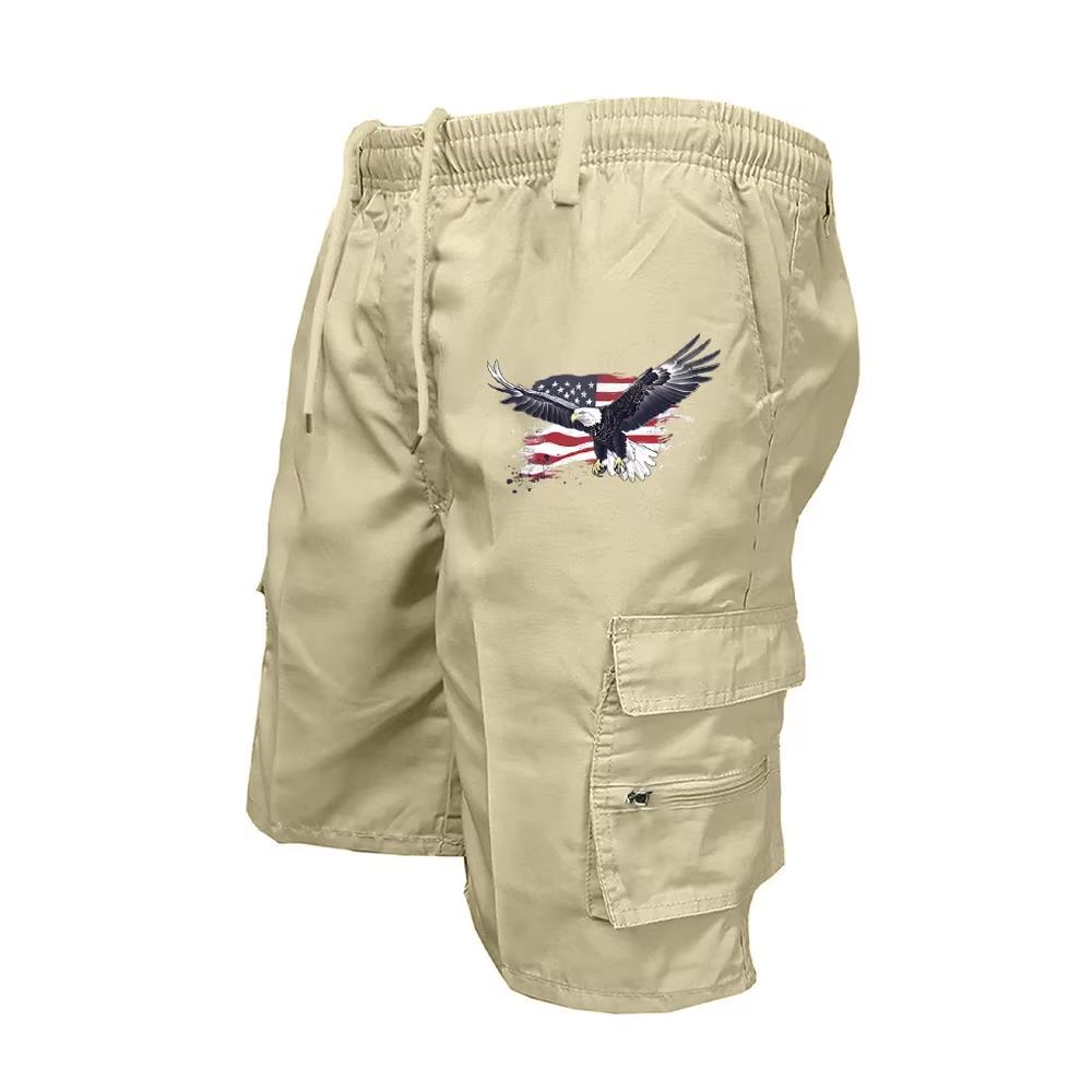 Cycling To Work - 2026 Herren Cargo-Shorts mit Elastischem Bund,