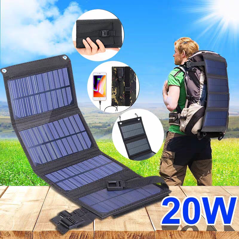 Usb Charger Dynamo - Faltbares Solarpanel 20W 50W 60W Tragbare