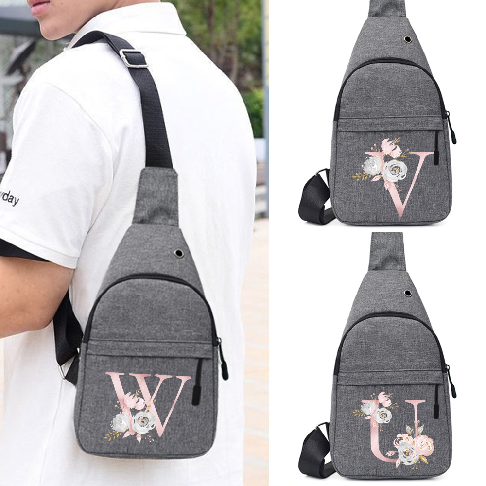 Cycling Commuter Bag - Neue Verstellbare Umhängetaschen Einzelne Schulter-Brusttaschen Rosa
