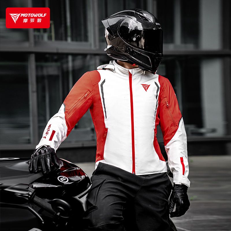 Cycling Commute Jacket - MOTOWOLF Windbreaker Motorradjacke Atmungsaktiv Warm Herbst/Winter