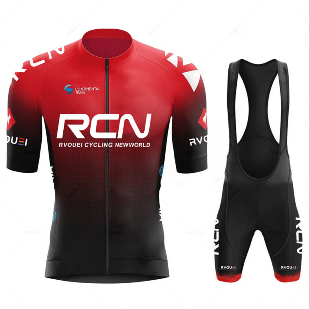 Cycling Community - Rvouei Radtrikot-Sets für Herren, Sommer-Kurzarm-MTB-Fahrradanzug, Fahrradbekleidung,