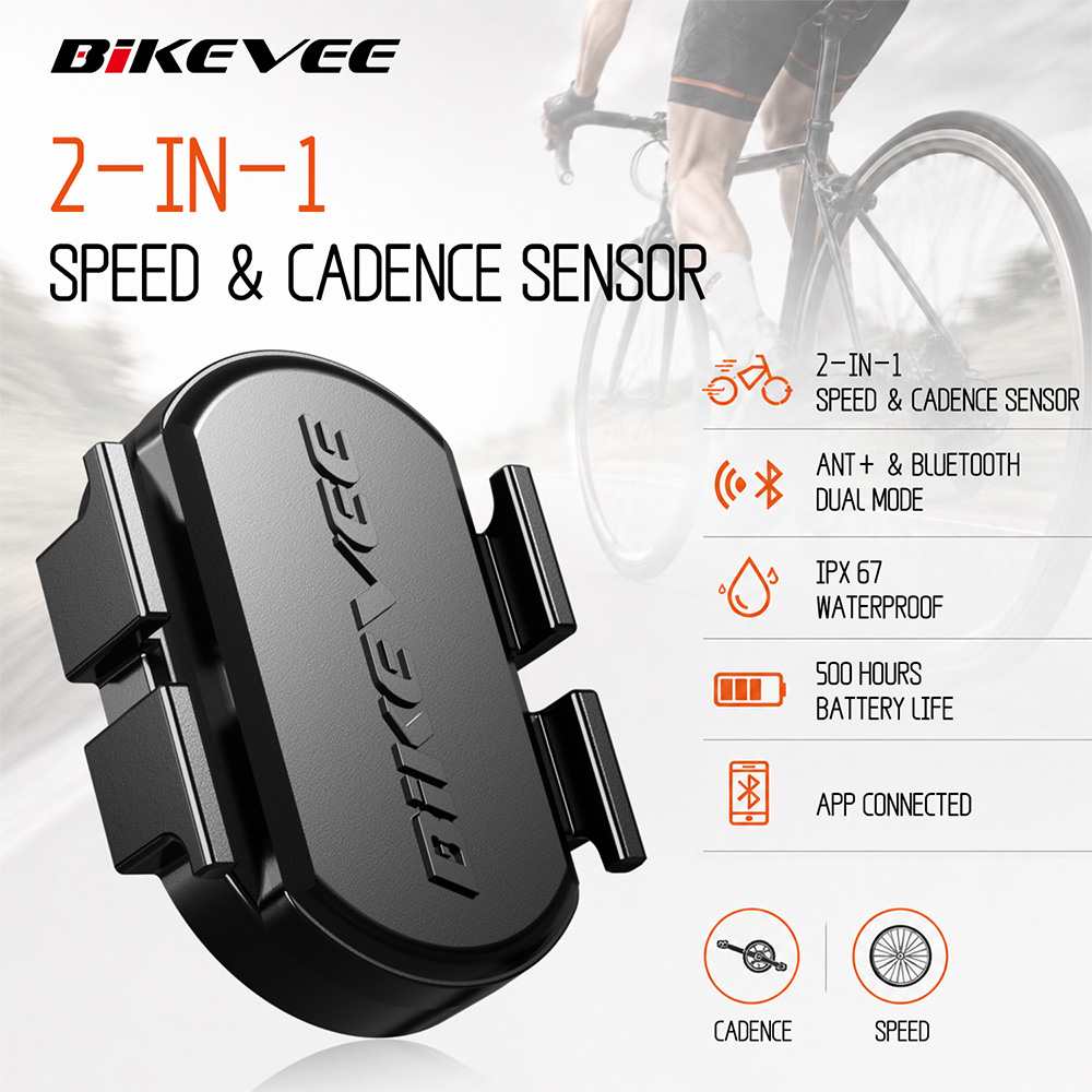 Cycling Commute - BIKEVEE Universeller Kabelloser ANT+ Bluetooth Trittfrequenz-