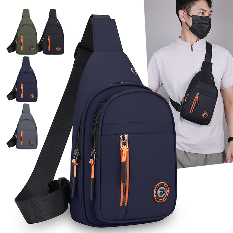 Cycling Commuter Backpack Waterproof - Brusttasche für Herren, wasserdichte Sport-Umhängetasche, Crossbody-Tasche