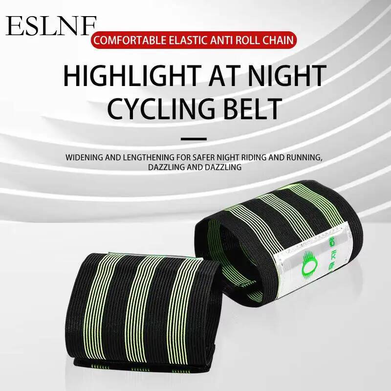 Cycling Commute - ESLNF Universelle Reflektierende Fahrrad-Sicherheitsgurte Verstellbare Knöchel-