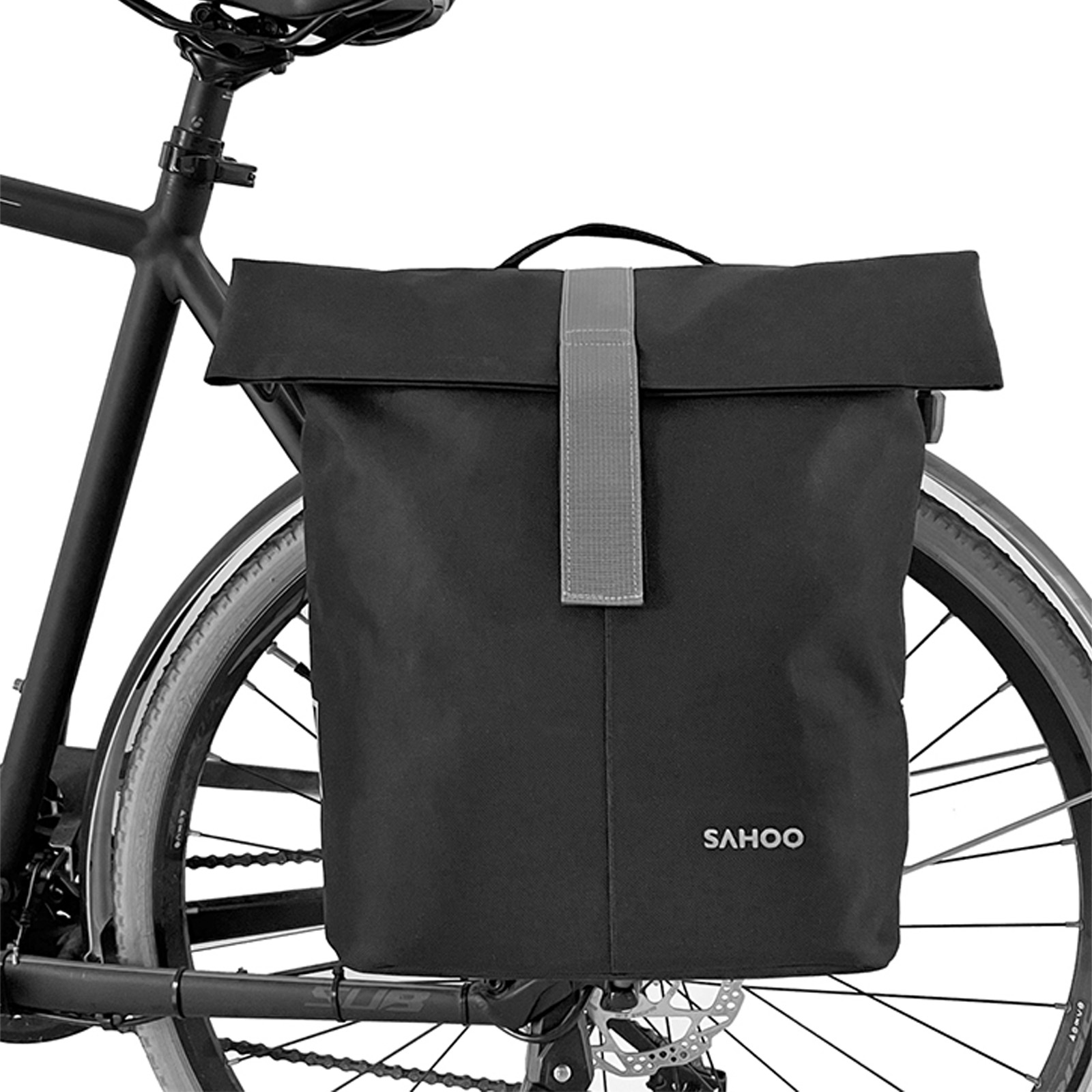 Cycling Journey - Fahrrad-Rücksitz tasche 18l/14l Fahrrad-Gepäckträger-Umhängetasche mit großer