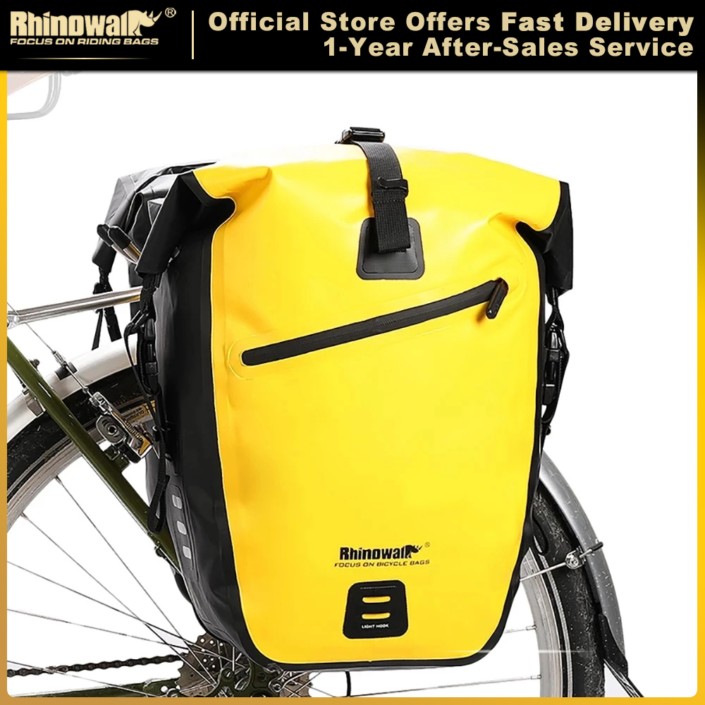 Cycling Journey - Rhinowalk Wasserdichte Fahrradtasche 20L/27L Reise-Fahrradtasche Korb
