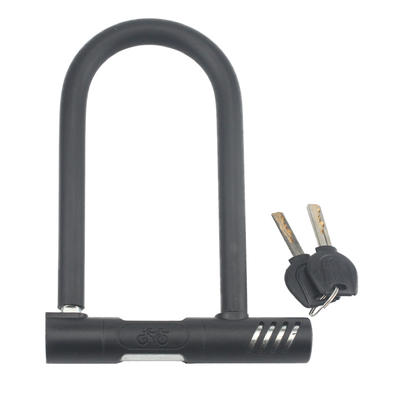 U Lock Heavy Duty - Robustes Diebstahlsicheres U-Schloss Silikon-Verstärktes Schnittfestes Fahrradschloss