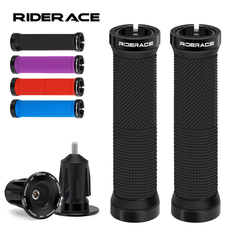 Commuter Bike Lock - 1 Paar Fahrradgriffe mit Endkappe, Fixie-Lock-on-Ring,