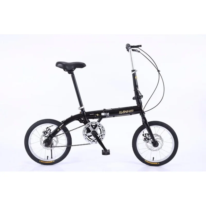 Cycling Commute Speed - 16 Zoll Faltbares Fahrrad 6-Gang Scheibenbremse