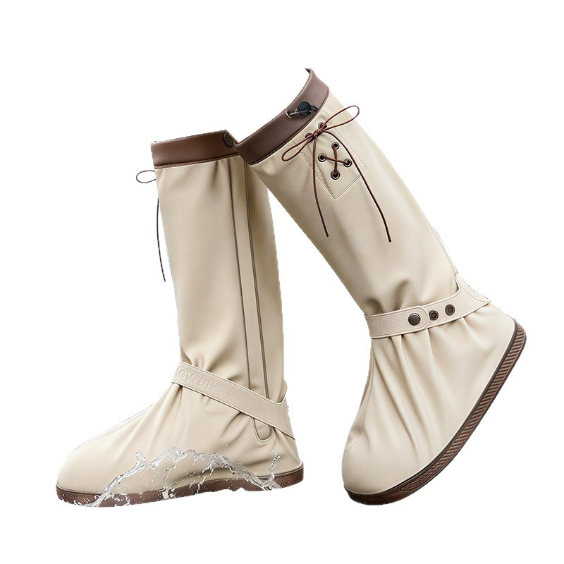 Cycling Shoes For Commute - Stilvolle Unisex-Regenüberschuhe mit Verstellbarer Manschette, Große