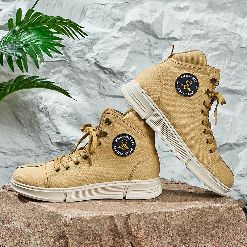 Cycling Shoes For Commute - Herren Motorrad-Fahrschuhe Vier Jahreszeiten Canvas-Fahrausrüstung Pendler