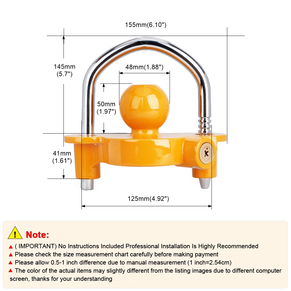 U-Bolzen Anhänger Ball Lock Un – U Lock Heavy Duty Bewertung und Preis