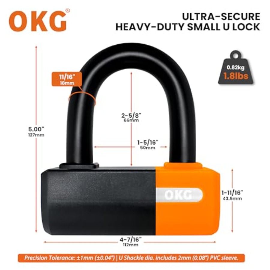 OKG Hochleistungs-U-Schloss 18 – U Lock Heavy Duty Bewertung und Preis
