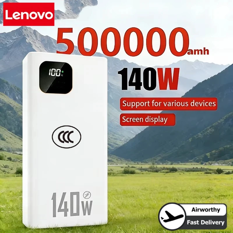 Lenovo 140W 500000mAh Powerban – Usb Charger Dynamo Bewertung und Preis