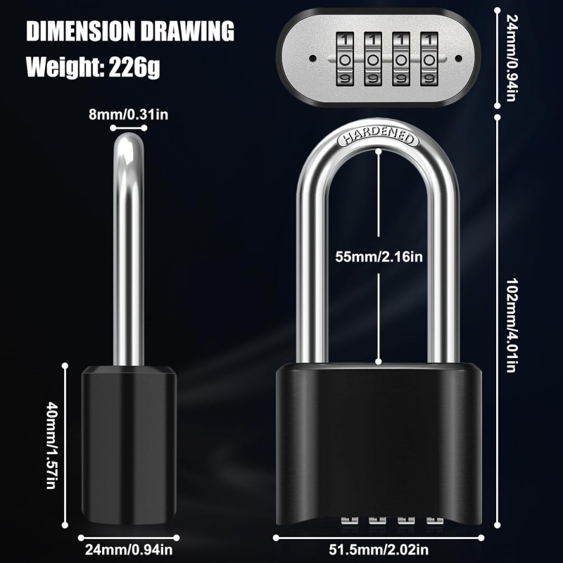 Robustes, wetterfestes Zahlen- – U Lock Heavy Duty Bewertung und Preis