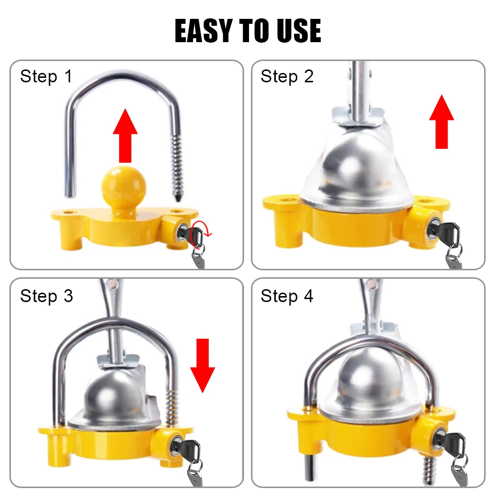 Abschlepp kugel Sicherheit Die – U Lock Heavy Duty Bewertung und Preis