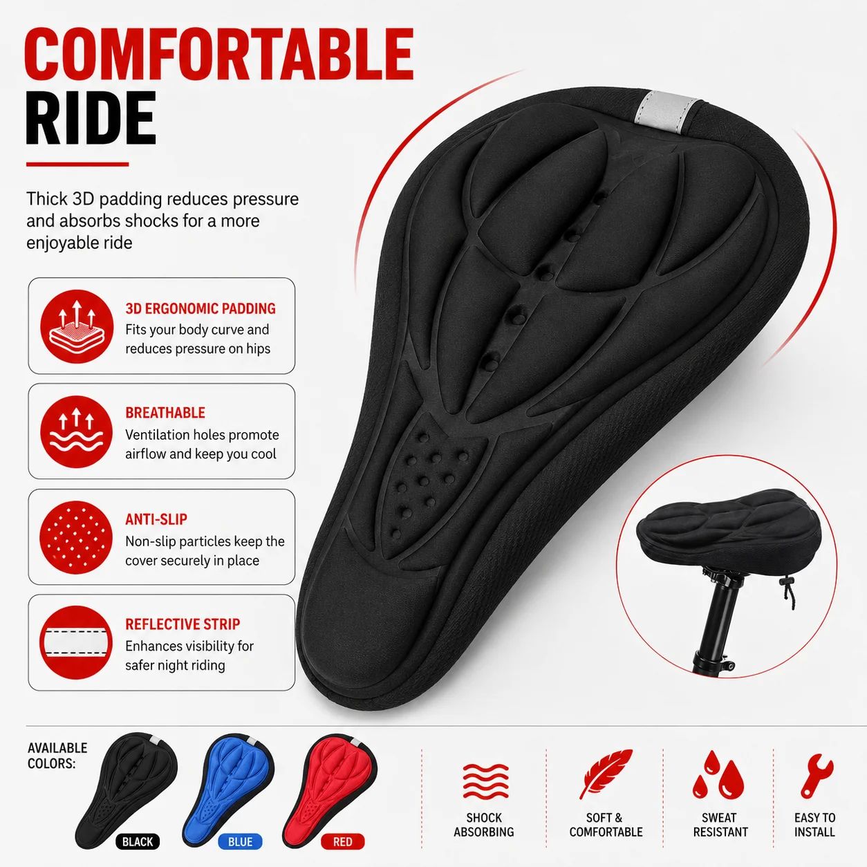 3D weich schaumstoffgepolstert – Commuting By Bike Bewertung und Preis
