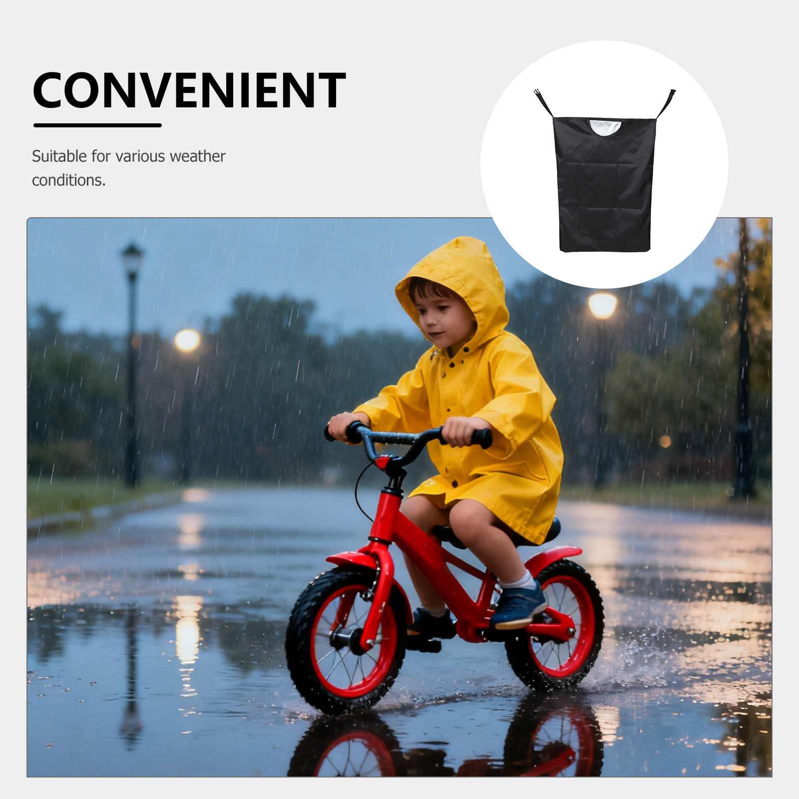 Wasserdichter Fahrrad-Kindersi – Cycling Commute Rain Bewertung und Preis