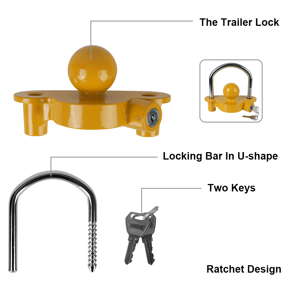 Abschleppkugel-Sicherheits-Die – U Lock Heavy Duty Bewertung und Preis