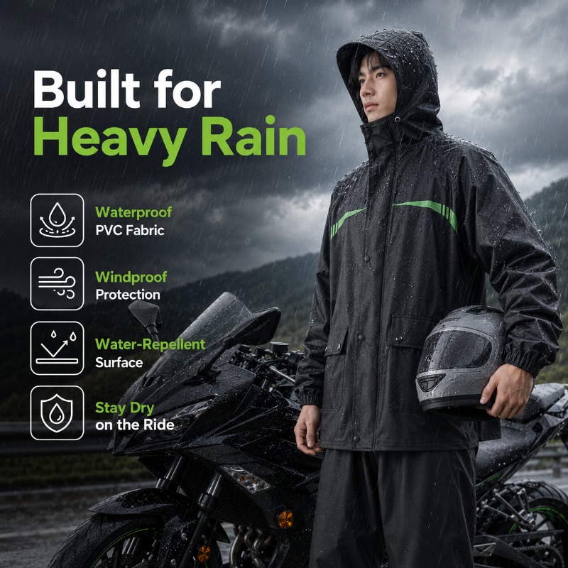 Unisex 2-teiliger wasserdichte – Cycling Commute Rain Bewertung und Preis