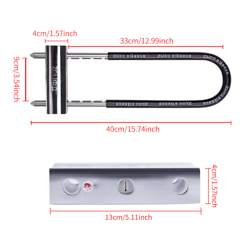 ZOLI U-Schloss Fahrradschloss, – U Lock Heavy Duty Bewertung und Preis